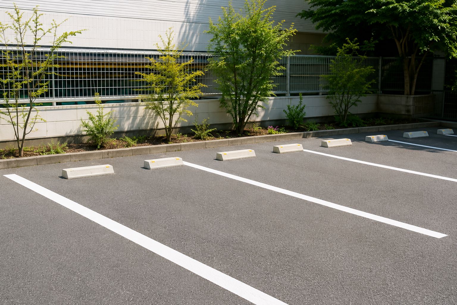 無料駐車場の様子